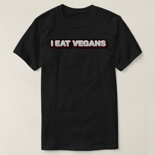 Ik eet Vegans T-shirt (Design voorkant)