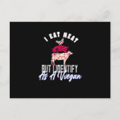 Ik eet vlees, maar ik identificeer me als een Vega Briefkaart (Voorkant)