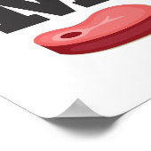 Ik eet vlees om het te overwinnen poster (Hoek)