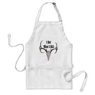 Ik eet wat ik dood Deer Hunter Grill Master Apron Standaard Schort