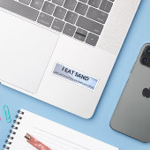 Ik eet zand, grappig, zand, bumper, meme, strand, sticker (Laptop met iPhone)