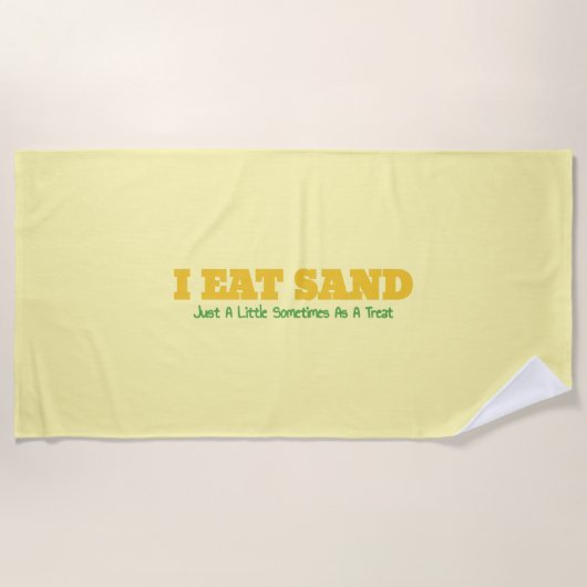 Ik Eet Zand Strandlaken (Voorkant)