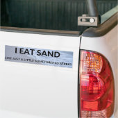 Ik eet zandbumper Sticker (Op Truck)