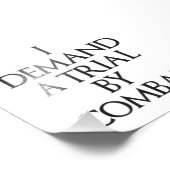 Ik eis een proces door bestrijding foto afdruk (Hoek)