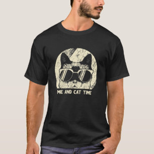 Ik en Cat Time Cat Lover Hobby Kitten Pastime Cat T-shirt