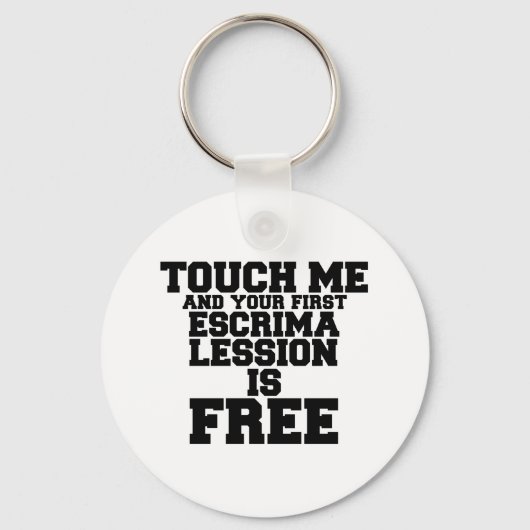 IK EN JE EERSTE ESCRIMA LESSIE IS GRATIS SLEUTELHANGER (Voorkant)