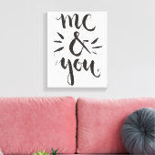 Ik en jij canvas afdruk (Insitu (Woonkamer))