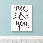 Ik en jij canvas afdruk (Insitu (Houten vloer))