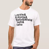 Ik en jij en Bone (zwart schrijven) T-shirt (Voorkant)