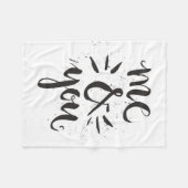 Ik en jij fleece deken (Voorkant (Horizontaal))