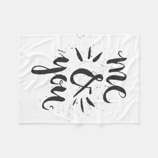 Ik en jij fleece deken (Voorkant (Horizontaal))