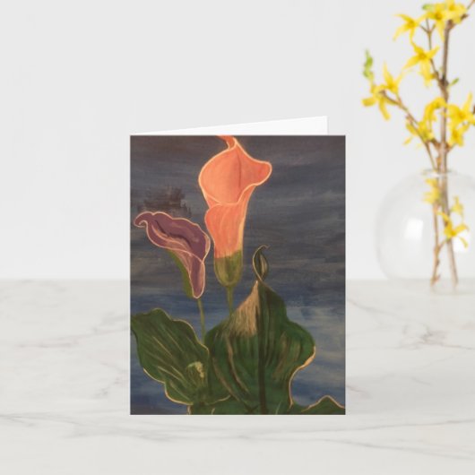 Ik en jij, klein, 4" x 5,6" kaart (Gele Bloem)