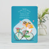 Ik en jij koppelen Bridal Shower Invitation Kaart (Staand voorkant)