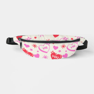 Ik en jij romantische harten Fanny Pack Heuptasje