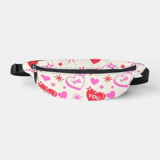 Ik en jij romantische harten Fanny Pack Heuptasje (Voorkant)