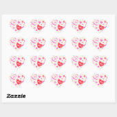 Ik en jij romantische harten Sticker (Vel)