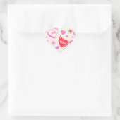 Ik en jij romantische harten Sticker (Tas)