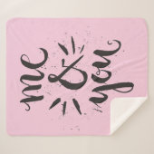 Ik en jij sherpa deken (Voorkant (horizontaal))