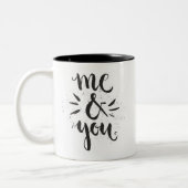 Ik en jij tweekleurige koffiemok (Links)