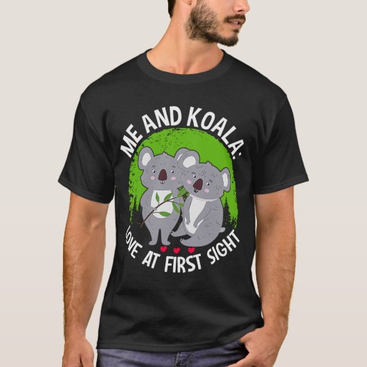 Ik en Koala Love op 1e nacht T-shirt (Voorkant)