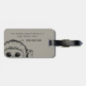 Ik en mijn aap grappig  bagagelabel (Achterkant horizontaal)