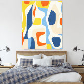 Ik en mijn Abstracte Bohemen-pasta's Canvas Afdruk (Insitu (Slaapkamer))