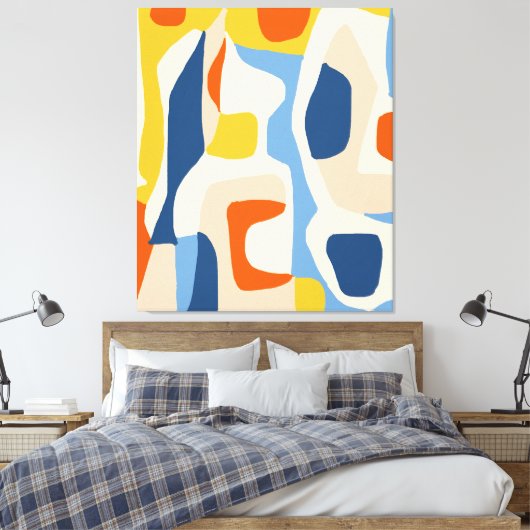 Ik en mijn Abstracte Bohemen-pasta's Canvas Afdruk (Insitu (Slaapkamer))