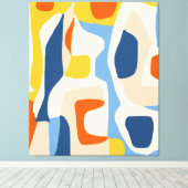 Ik en mijn Abstracte Bohemen-pasta's Canvas Afdruk (Insitu (Houten vloer))