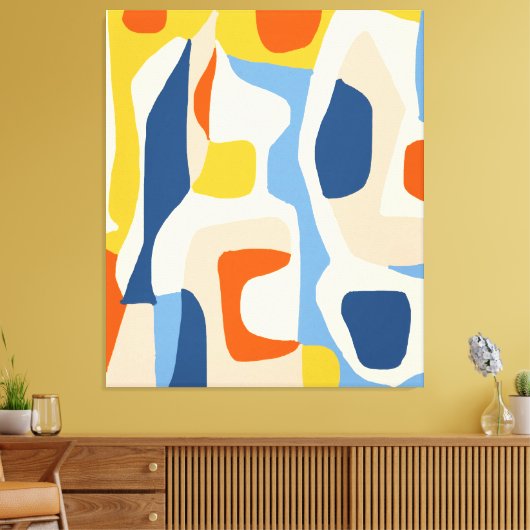 Ik en mijn Abstracte Bohemen-pasta's Canvas Afdruk (Insitu (Woonkamer))