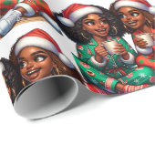 Ik en mijn Bestie - zwart meisje inpakpapier (Rol Hoek)