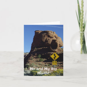 Ik en mijn Big Mouth - Het spijt me! Wenskaart Kaart