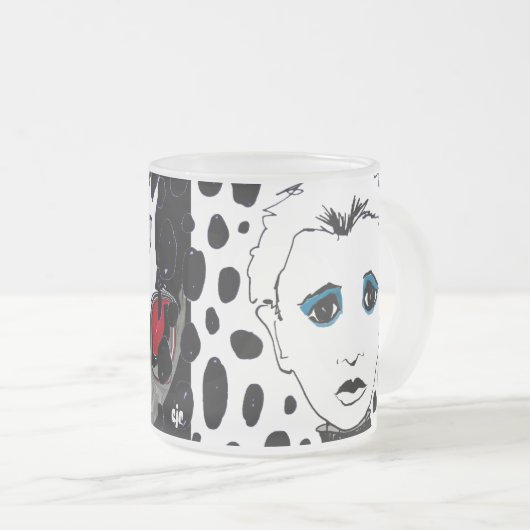 Ik en mijn Ego Frosted Coffee Mok (Voorkant rechts)