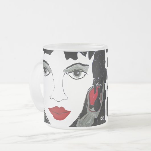 Ik en mijn Ego Frosted Coffee Mok (Voorkant links)