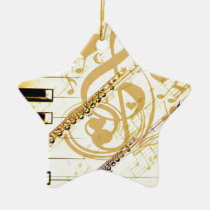 Ik en mijn Flutes_ Keramisch Ornament