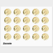 Ik en mijn Flutes_ Ronde Sticker (Vel)