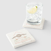 Ik en mijn huis, geschriften, initiaal van het gez stenen onderzetter (Zijkant)