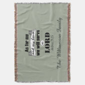 Ik en mijn huis vers met familienaam deken (Voorkant Verticaal)