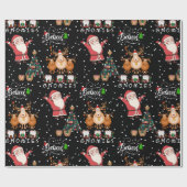 Ik en mijn kabouters op Kerstmis Cadeaupapier (Vlak)