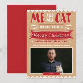 Ik en mijn kerstkaart, kaart voor 5 x 7 jaar (Voorkant / Achterkant)