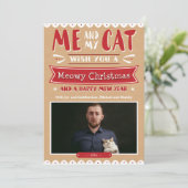 Ik en mijn kerstkaart, kaart voor 5 x 7 jaar (Staand voorkant)