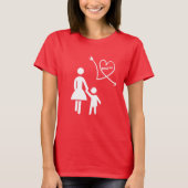 Ik en mijn moeder ik hou van mama. t-shirt (Voorkant)