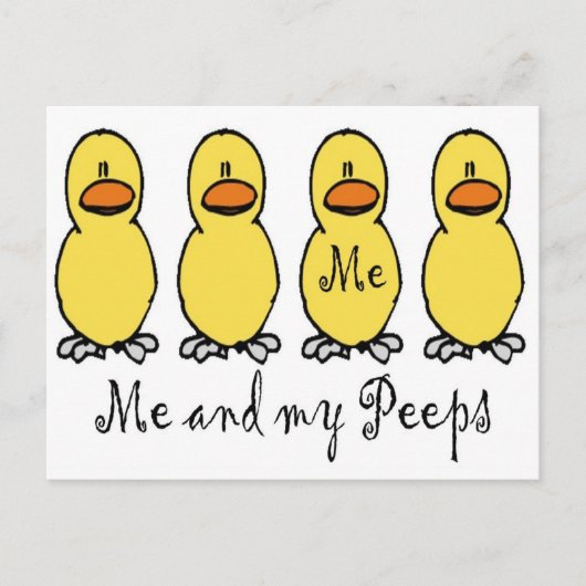 Ik en mijn peps briefkaart (Voorkant)