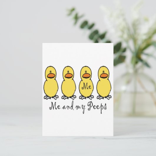 Ik en mijn peps briefkaart (Staand voorkant)