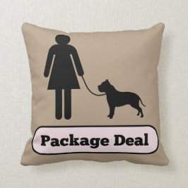 Ik en mijn Pitbull Package Deal Kussen