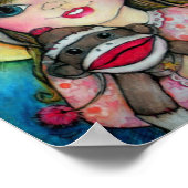 Ik en mijn Sock Monkey-vriend Poster (Hoek)