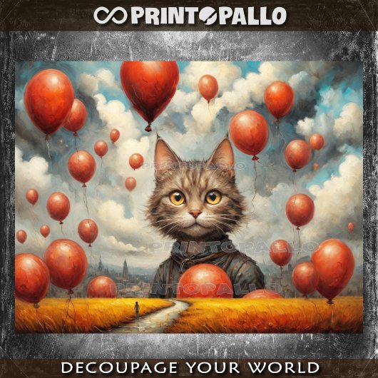 Ik en mijn surrealistische maandag als een ballonk tissuepapier