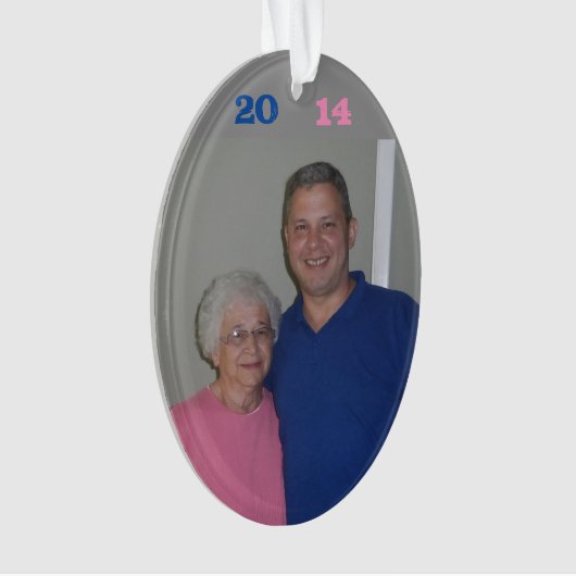 Ik en mijn tante ornament (voorkant)