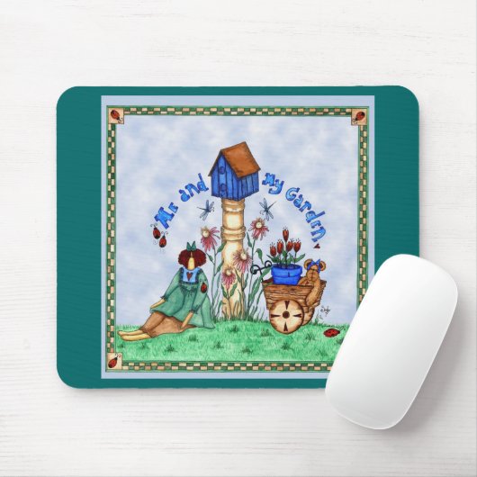 Me & my garden mousepad muismat (Met muis)