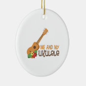 Ik en mijn Ukulele Keramisch Ornament (Rechts)