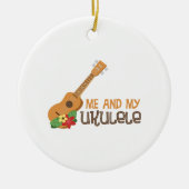 Ik en mijn Ukulele Keramisch Ornament (Voorkant)